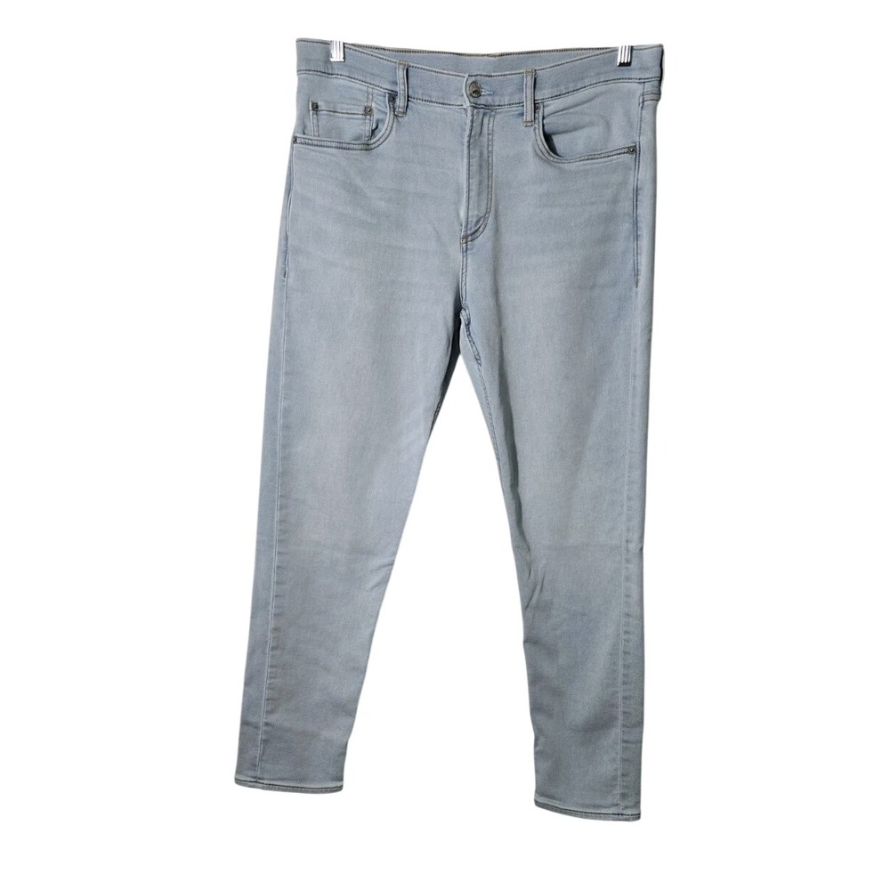 Faherty Women's Five Pocket Straight Leg Jean Pants Light Wash Size 34‎